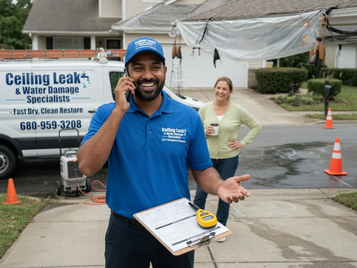 Ceiling Leak Cleanup Mount Arlington, NJ FAQs